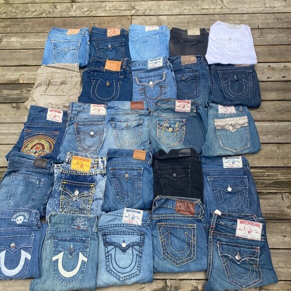 MYSTERY BOX OF 3 TRUE RELIGION JEANS - VARIOUS STYLES - Picture 8 of 13